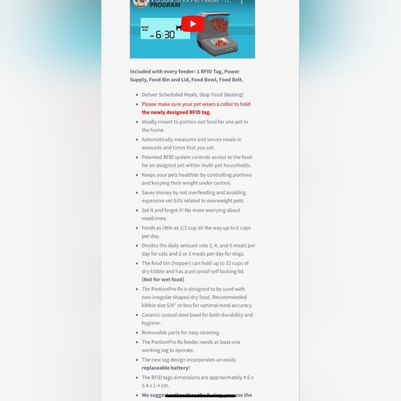 PortionPro Pet Feeder! New! - Picture 6 of 11